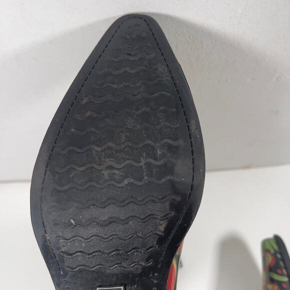 Nomad Yippy Paisley Psychedelic Western Wellies Rain Boot Women's 11 - Picture 4 of 16